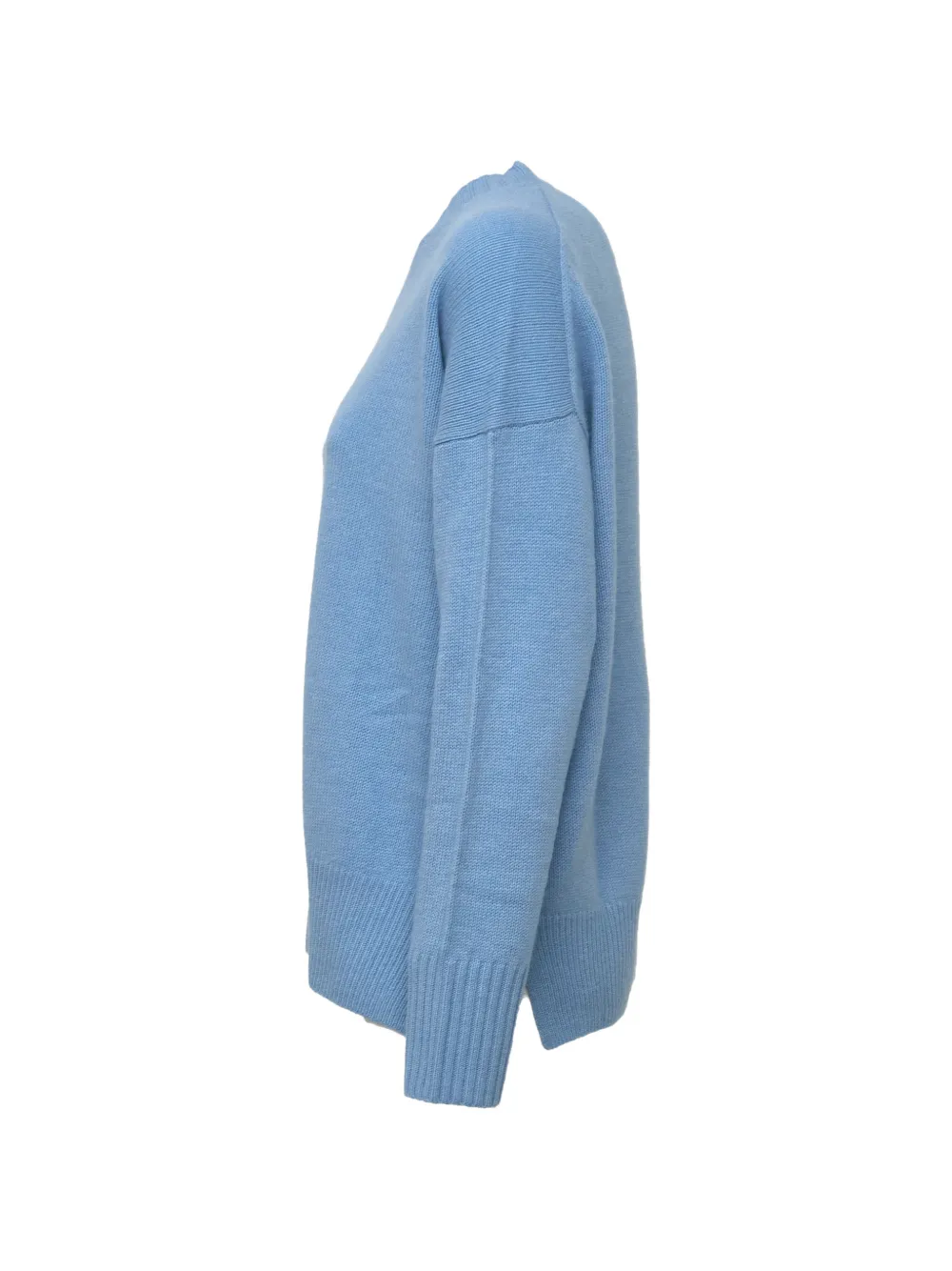 Allude Kasjmier trui met ronde hals Blauw