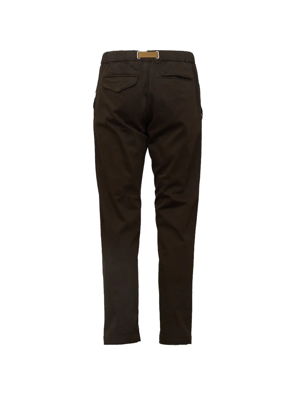 White Sand Gabardine broek met riem Bruin
