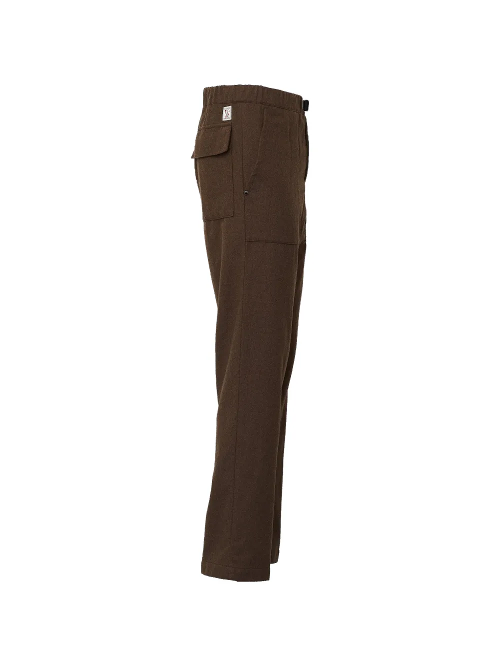 White Sand belted logo-patch trousers Bruin