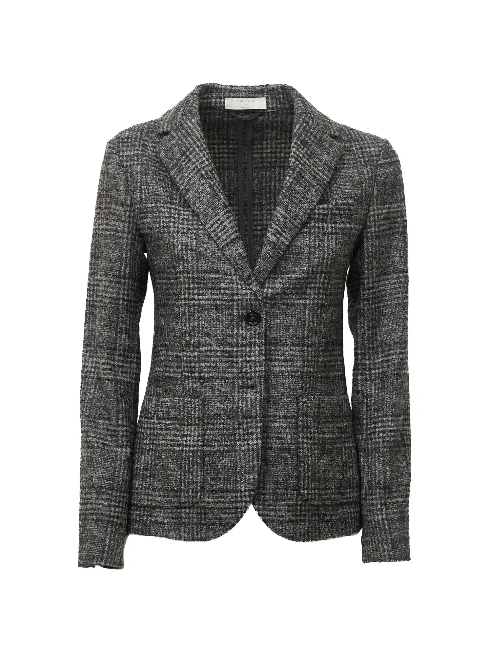 Circolo 1901 checked wool-blend blazer - Grey