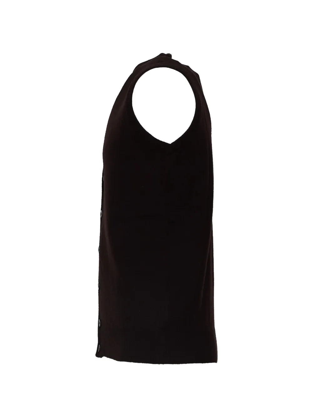 Filippo De Laurentiis Vest met V-hals Bruin