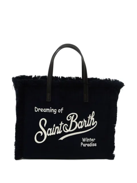 MC2 Saint Barth Colette fringed-edge corduroy tote bag