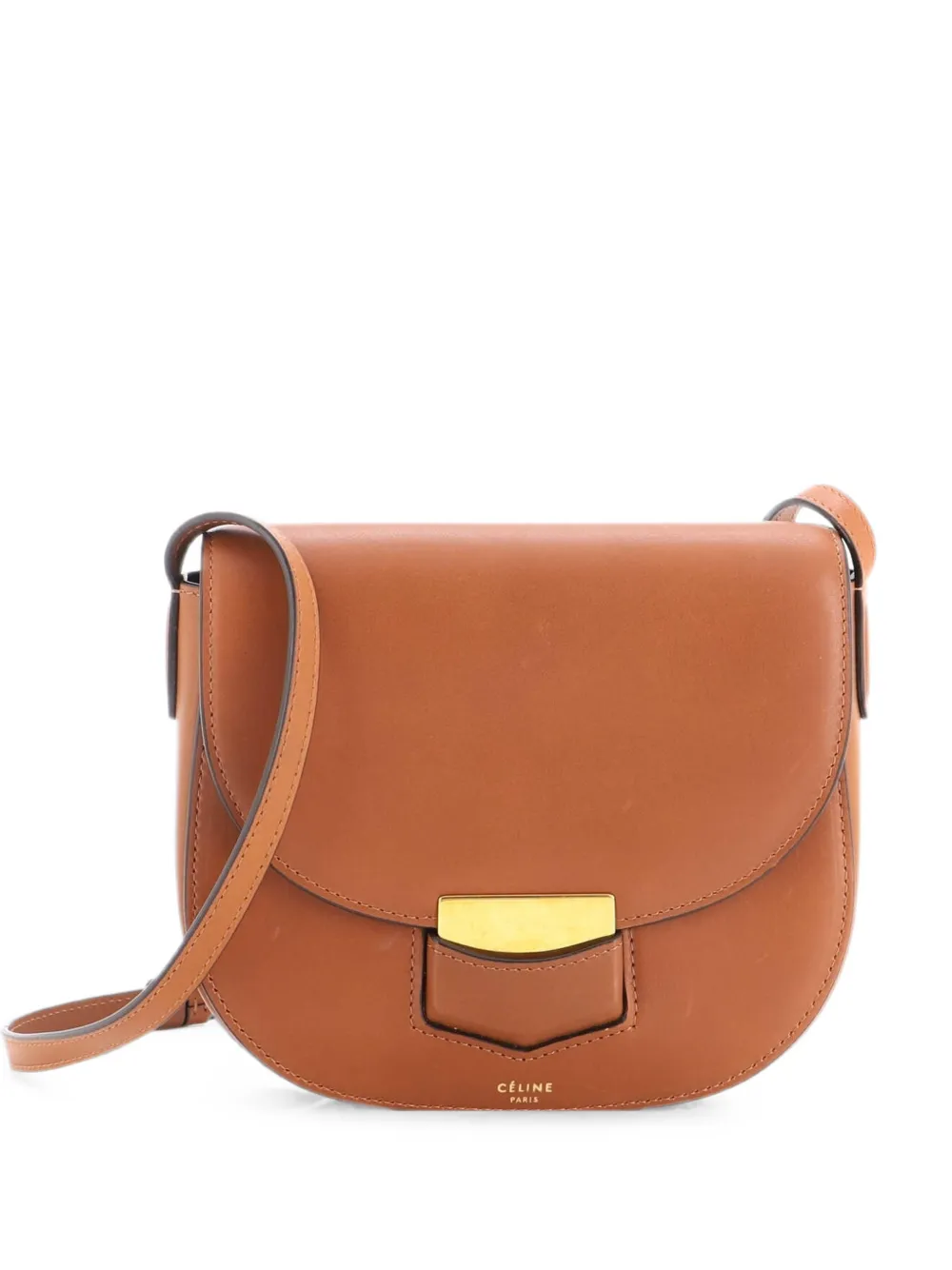 Celine Pre-Owned Trotteur Calfskin Small crossbody bag - Braun