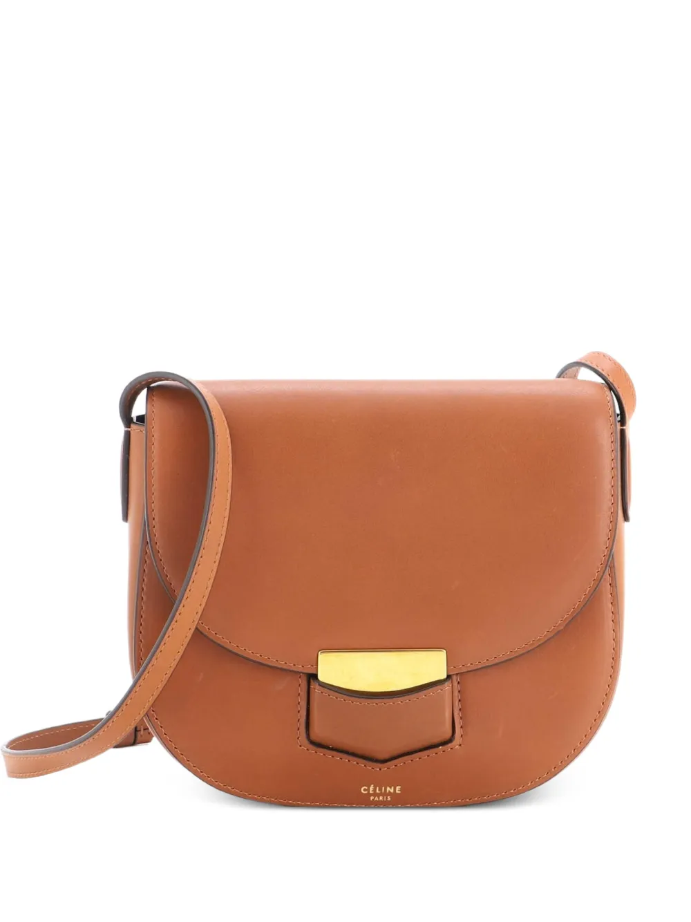 Celine Pre-Owned Trotteur Calfskin Small crossbody bag - Marrone