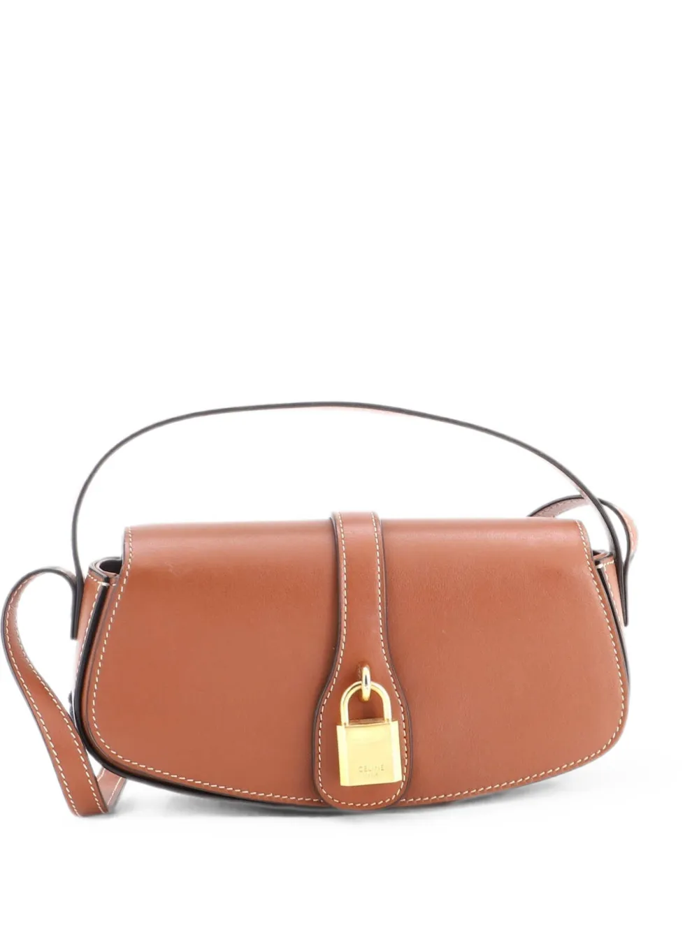 Celine Pre-Owned Tabou Clutch with Strap Smooth Calfskin shoulder bag - Marrone
