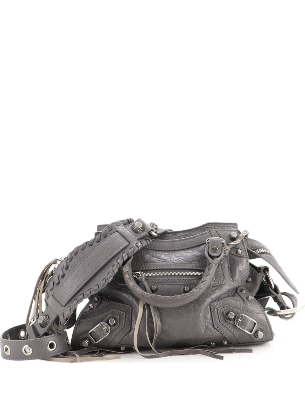 Balenciaga Pre-Owned Borsa a spalla Neo Cagole City XS in pelle - Grigio
