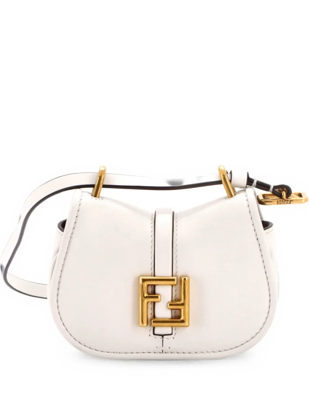 Fendi Pre-Owned C'mon Leather Nano shoulder bag - Weiß