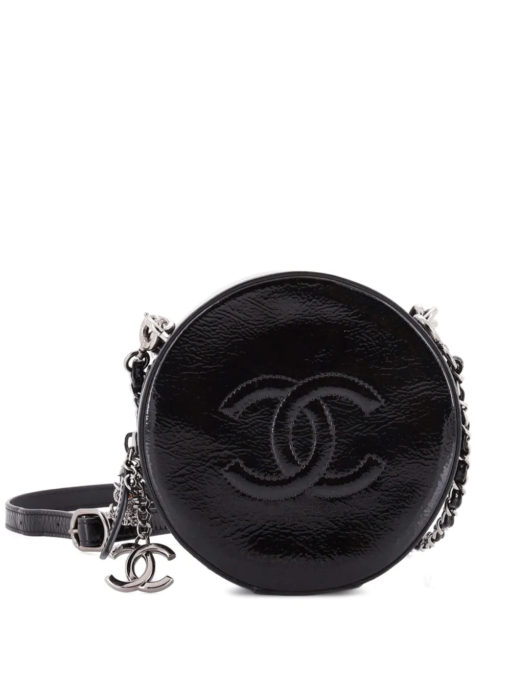 CHANEL Pre-Owned Round as Earth Patent crossbody bag - Nero