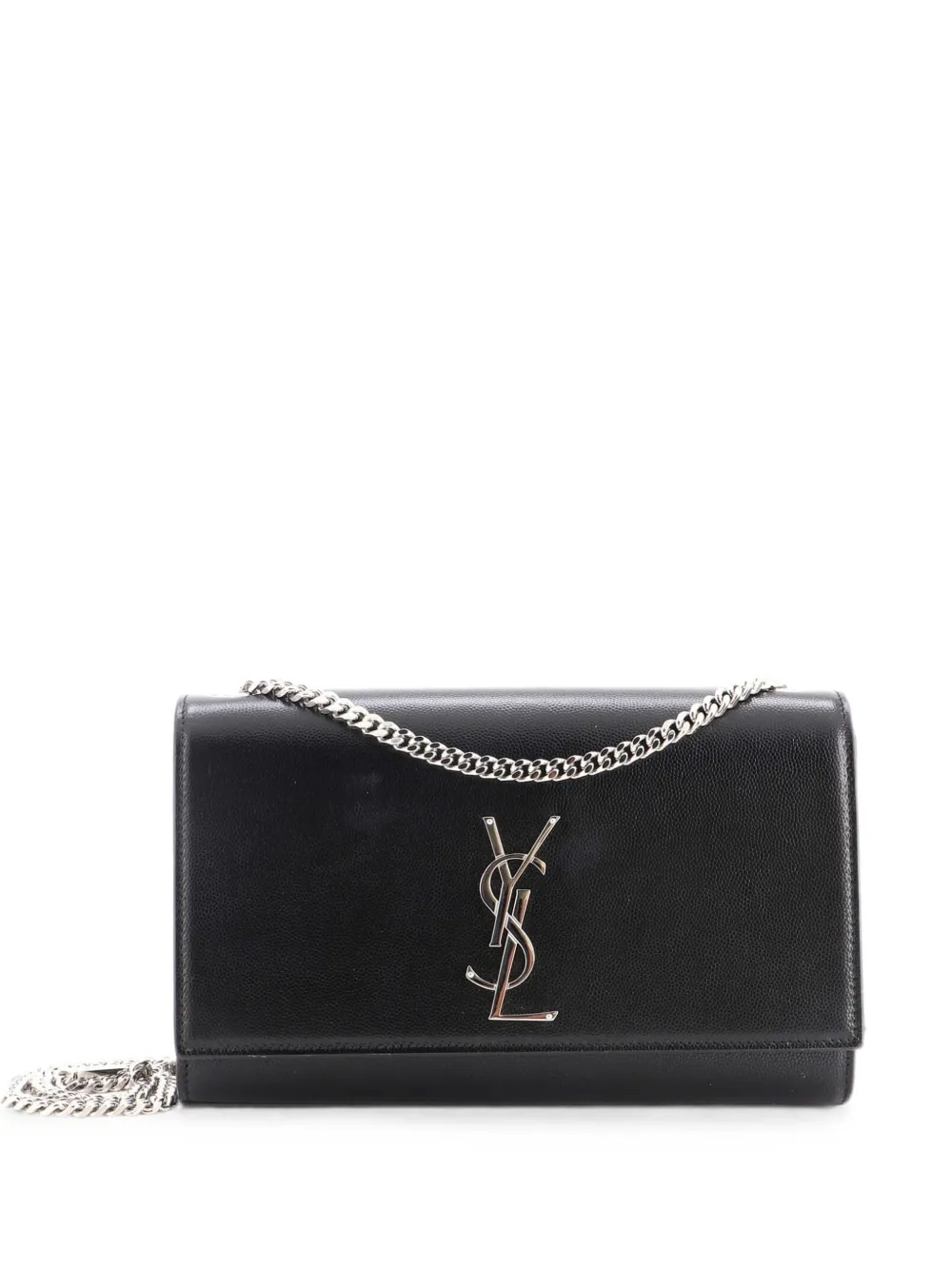 Saint Laurent Pre-Owned Classic Monogram Grainy Leather Medium crossbody bag - Schwarz