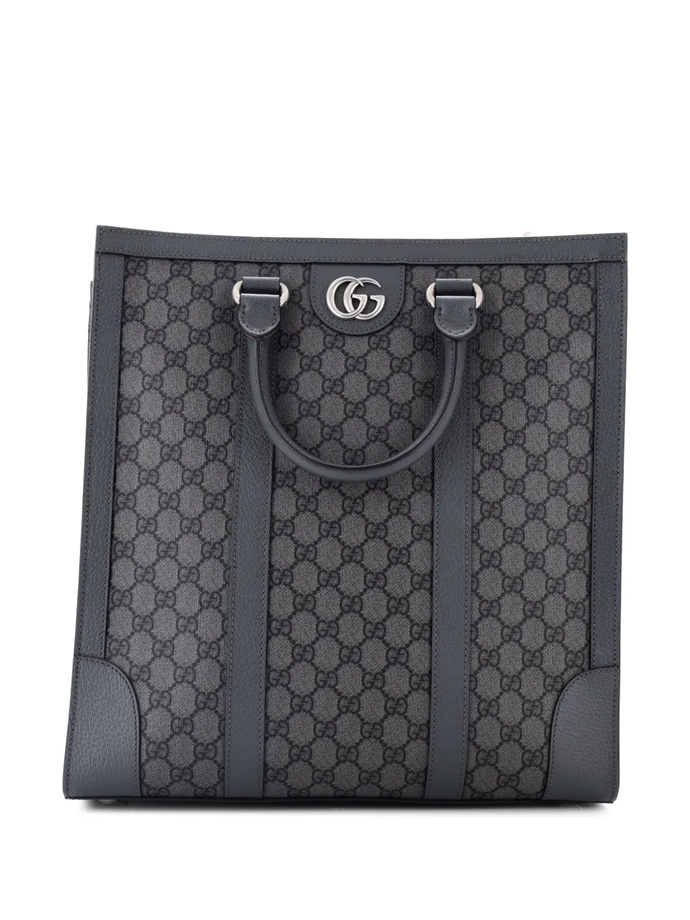 Gucci Pre-Owned Borsa tote Ophidia GG convertibile in tela cerata - Grigio
