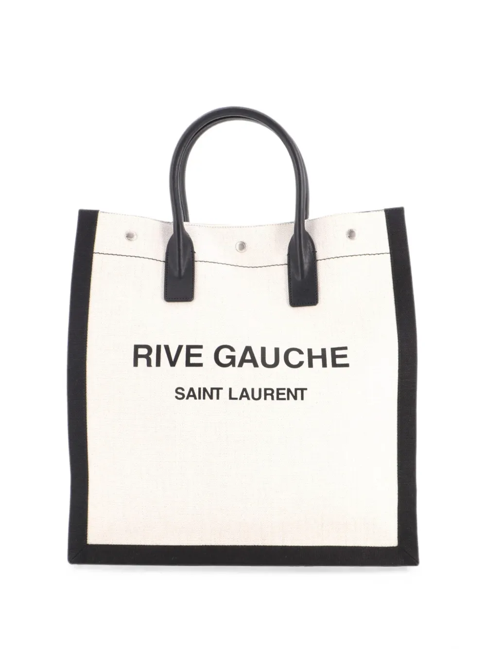 Saint Laurent Pre-Owned Rive Gauche Shopper Maxi-Tote Bag aus Canvas - Nude