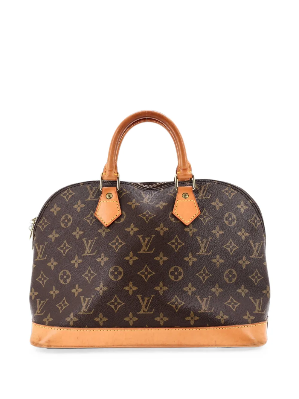 Louis Vuitton Pre-Owned Alma Handbag Monogram Canvas PM Satchel-Tasche - Braun