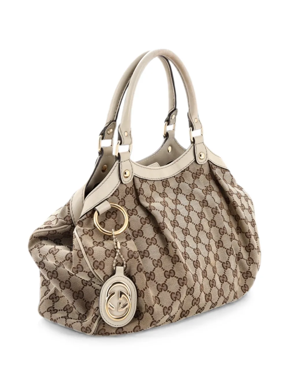 Gucci Pre-Owned Sukey GG Canvas with Leather Medium tote bag - Toni neutri