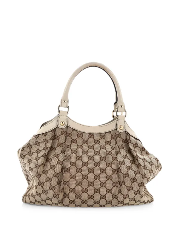 Gucci Pre-Owned Sukey GG Canvas With Leather Medium Tote Bag