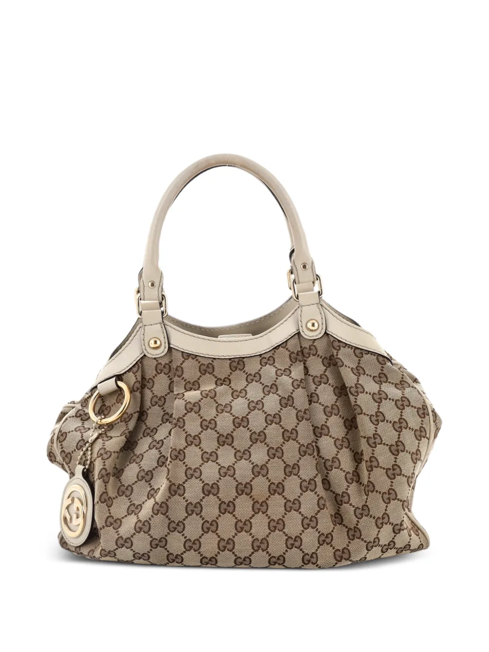 Gucci Pre-Owned Sukey GG Canvas with Leather Medium tote bag - Toni neutri