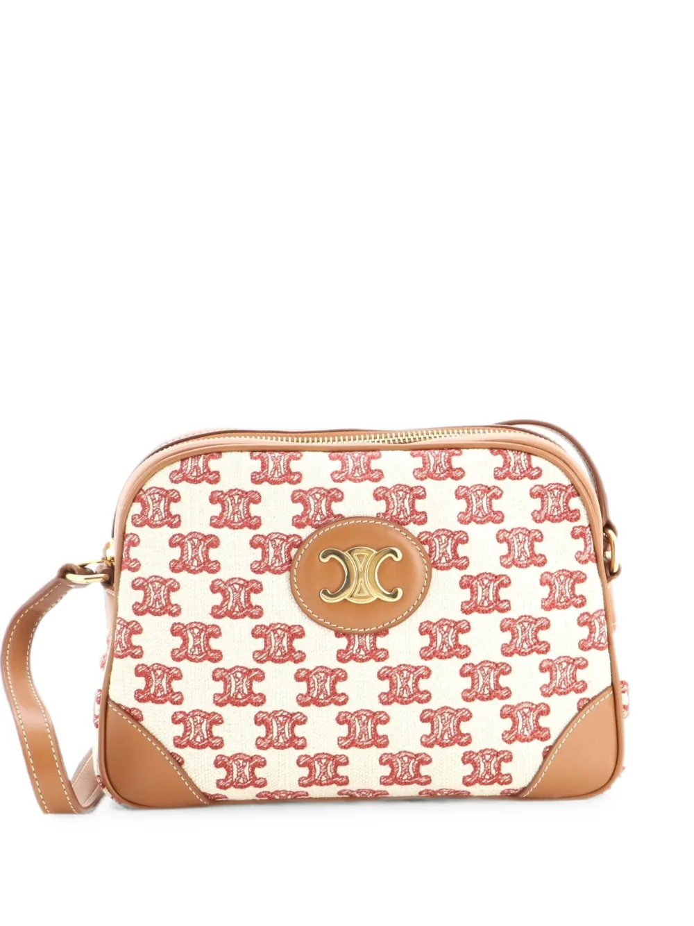 Celine Pre-Owned Camera Bag Triomphe Canvas Small crossbody bag - Marrone
