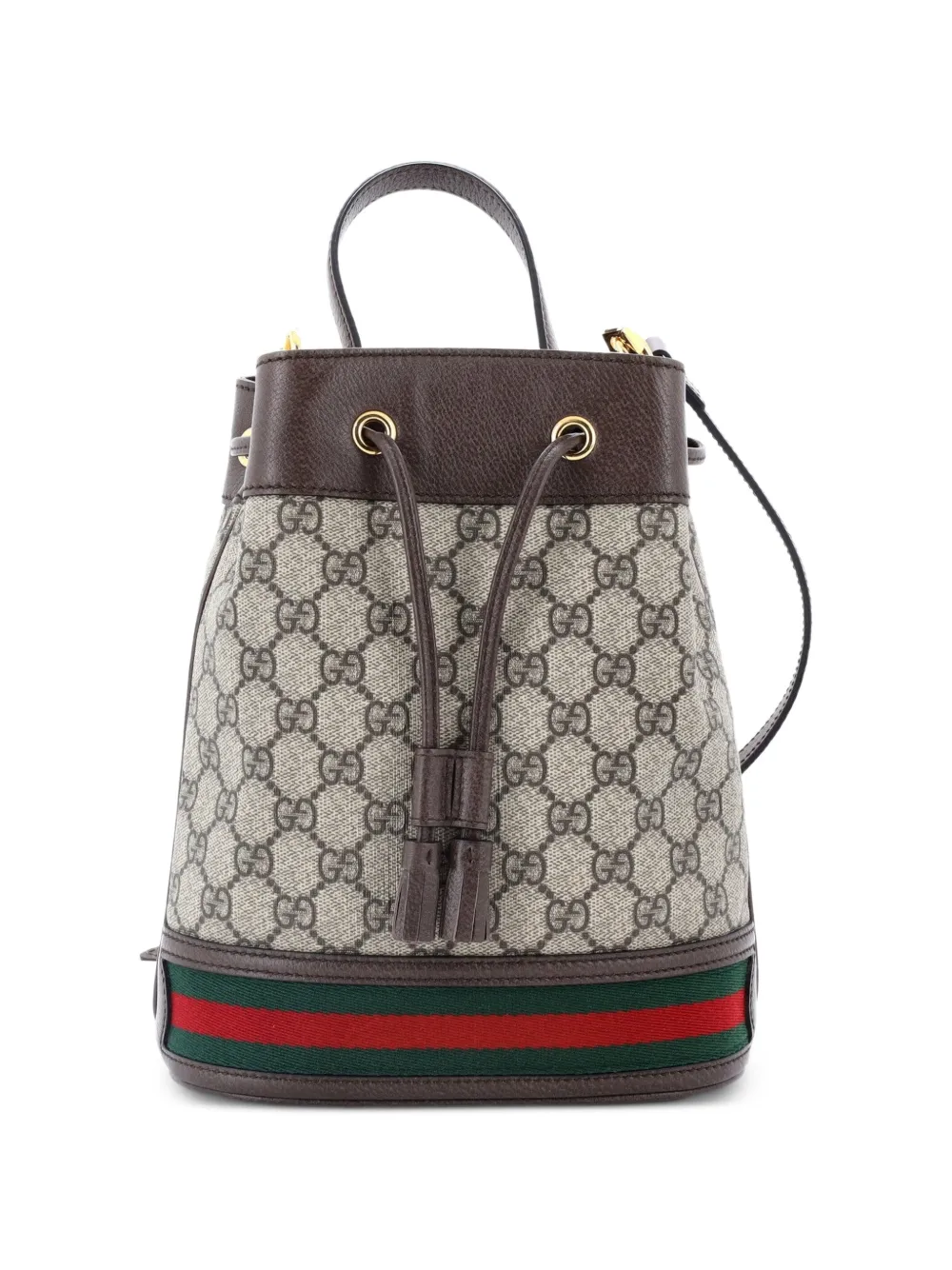 Gucci Pre-Owned Ophidia GG Coated Canvas Small bucket bag - Marrone