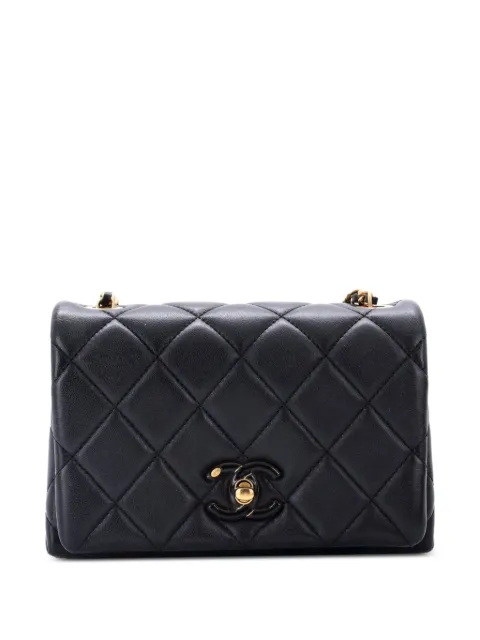 CHANEL Pre-Owned Enamel Multi CC Chain Flap Bag Quilted Lambskin Mini shoulder bag