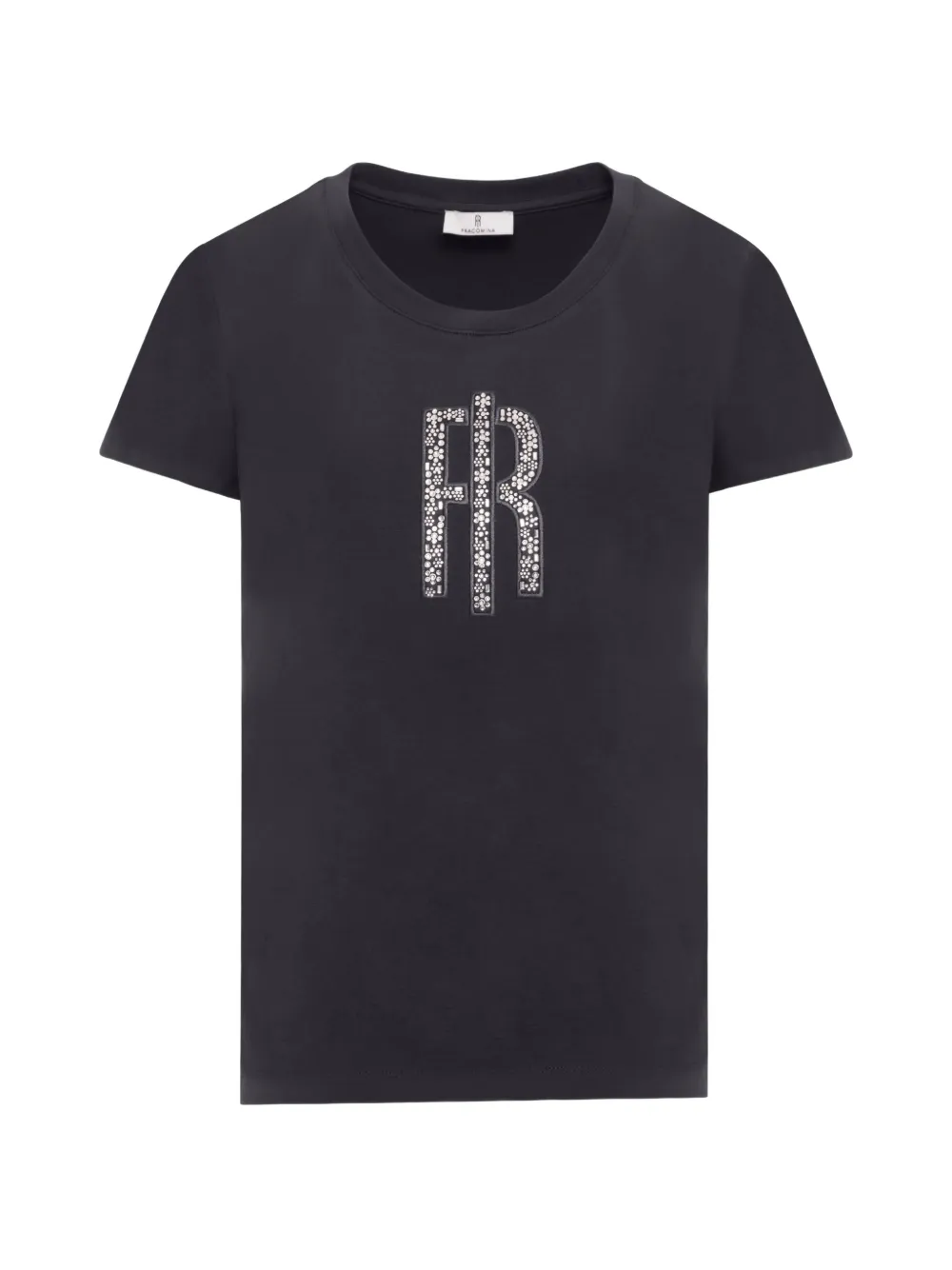 FRACOMINA rhinestone-embellished logo T-shirt