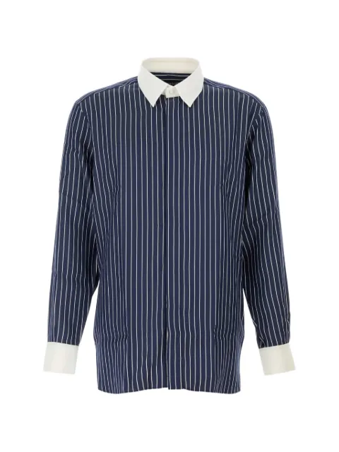 TOM FORD striped embroidered silk shirt