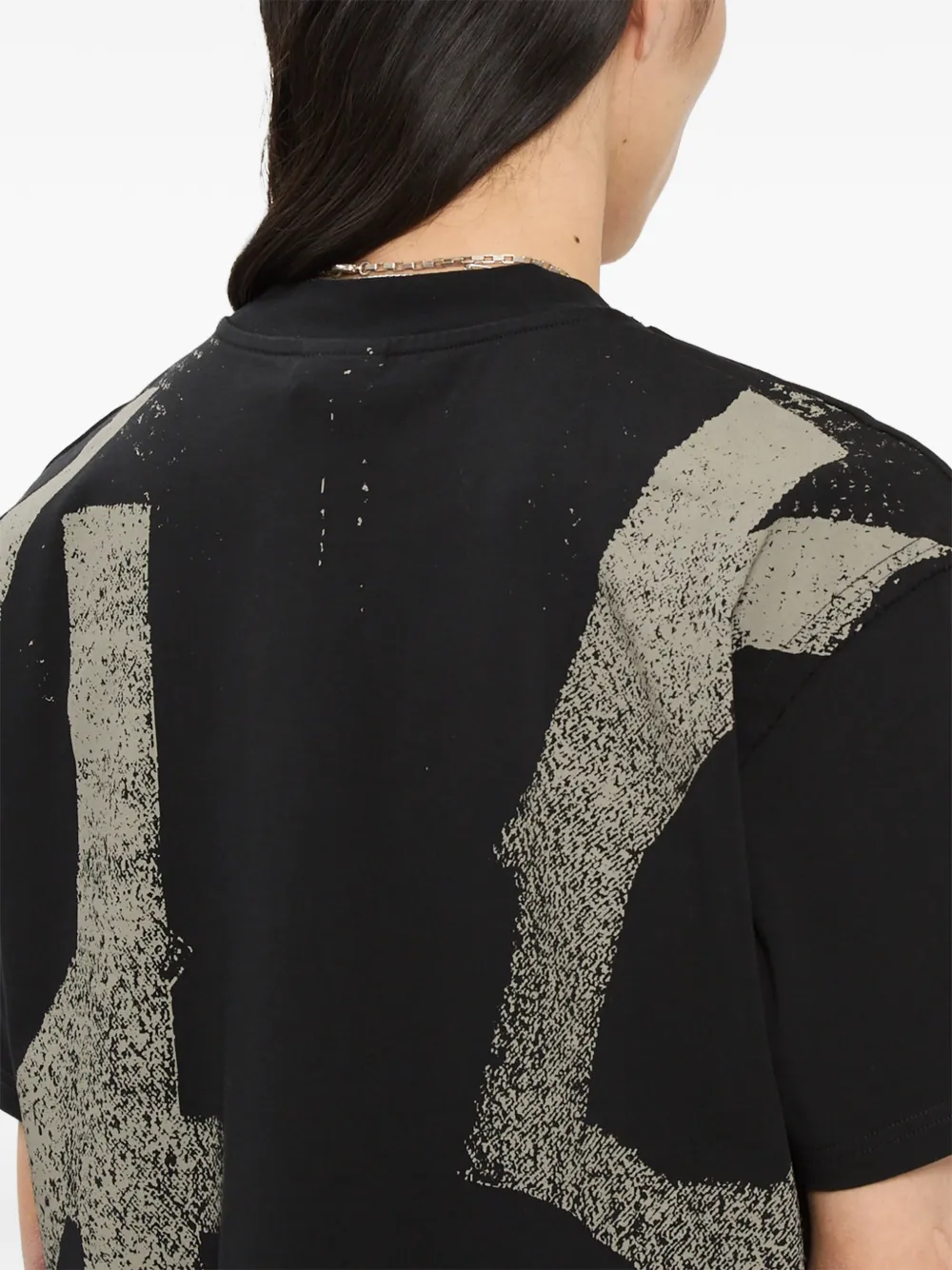 44 LABEL GROUP Mega 44 T-shirt met korte mouwen en logoprint Zwart