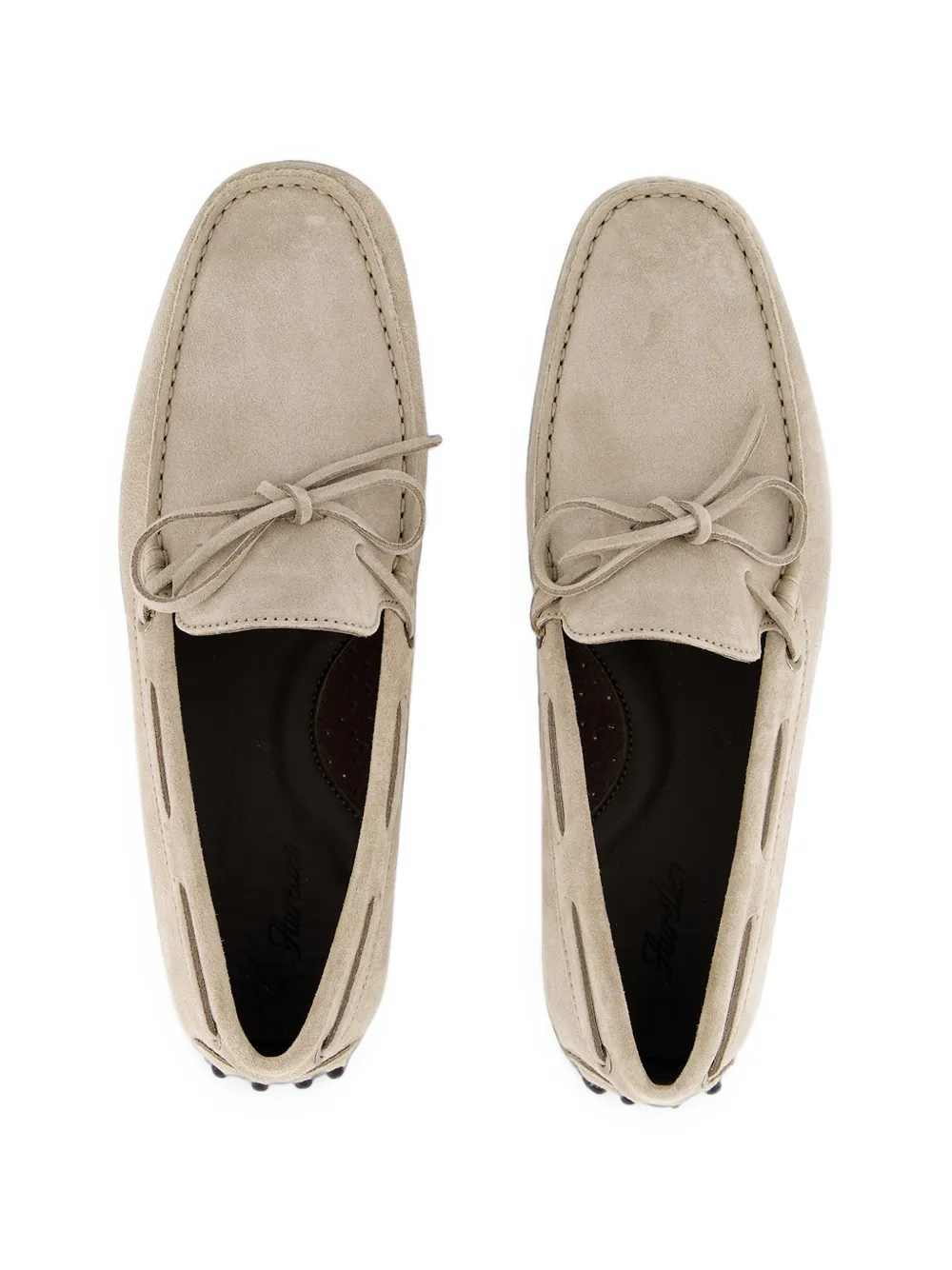 Aurélien Softey tie-detail loafers Grijs