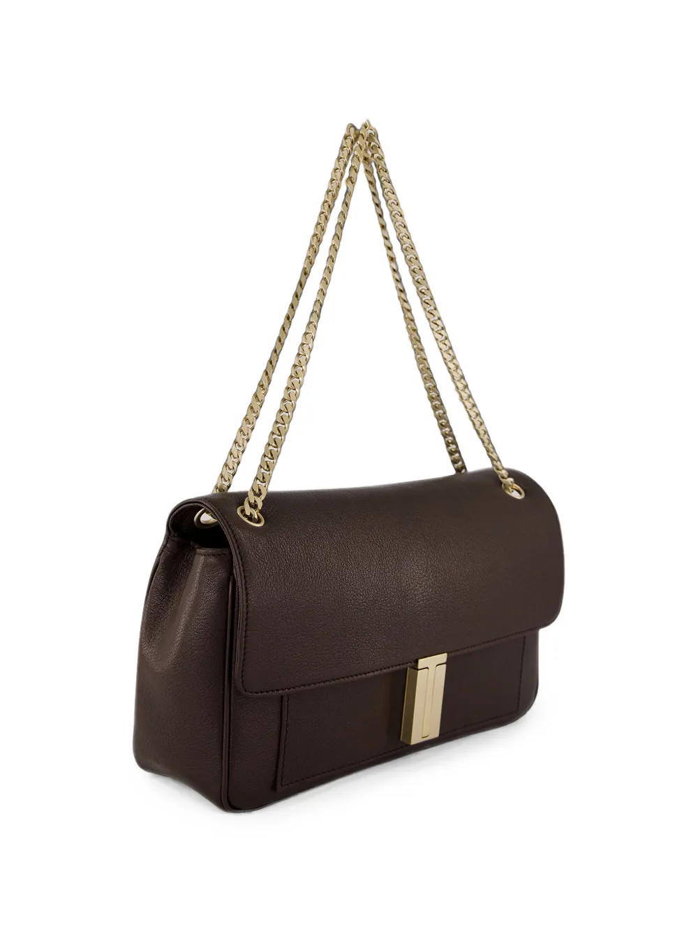 TOM FORD Mia schoudertas van bewerkt leer Bruin