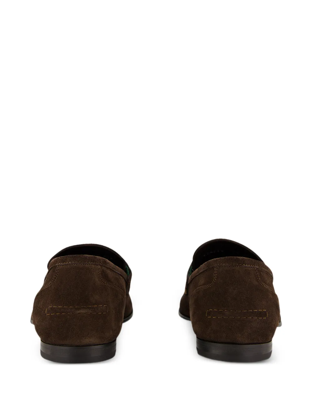 Gucci Horsebit Web loafers Bruin