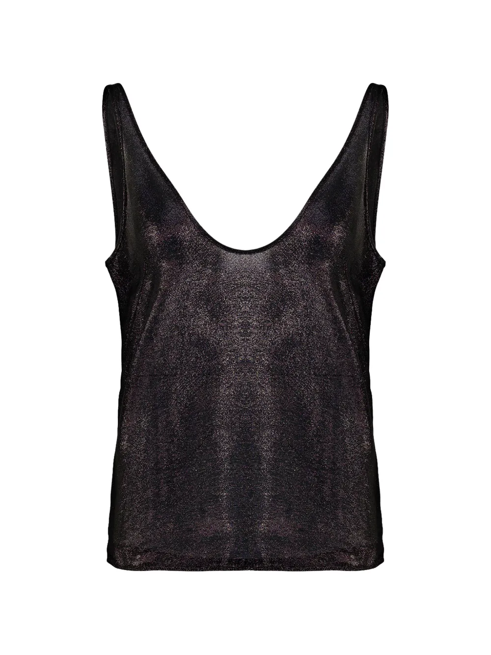 TOM FORD metallic-effect tank top - Nero