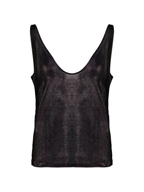 TOM FORD metallic-effect tank top