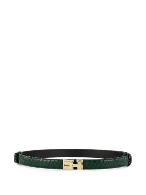TOM FORD snake-effect leather belt