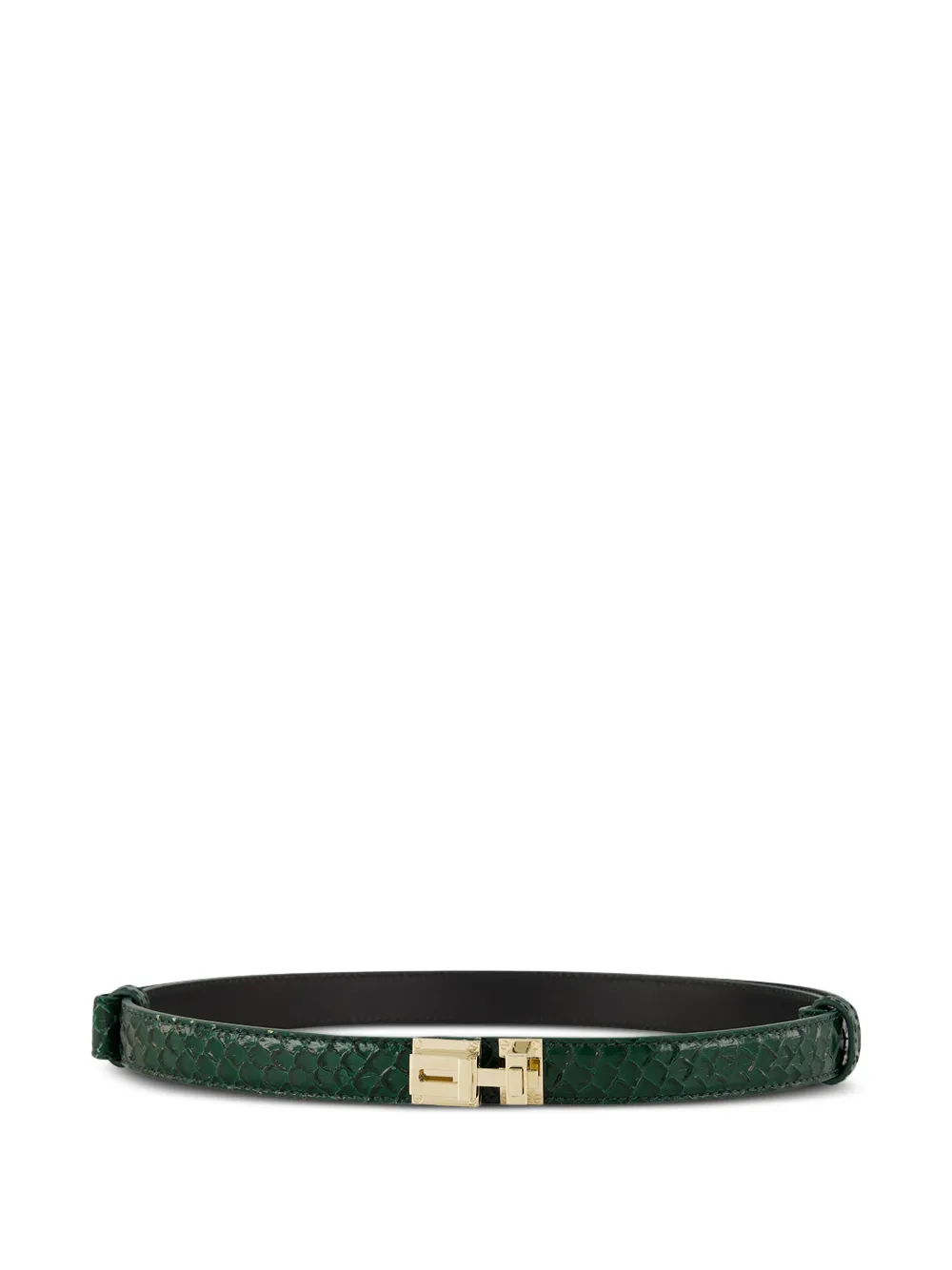 TOM FORD snake-effect leather belt
