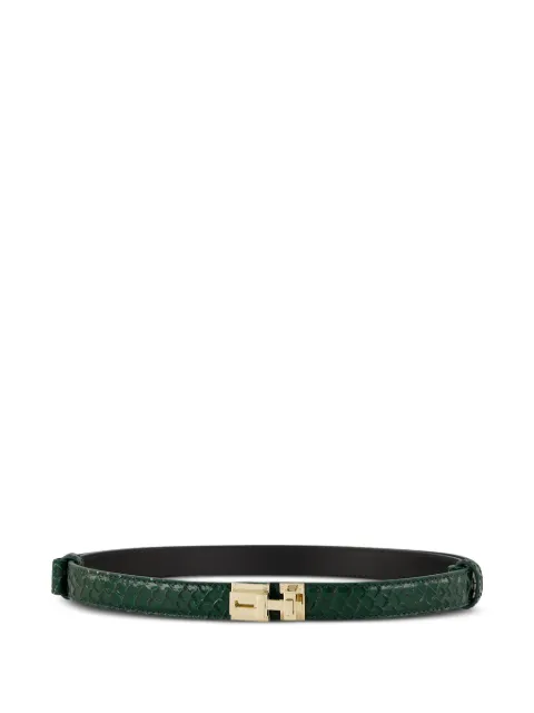 TOM FORD snake-effect leather belt
