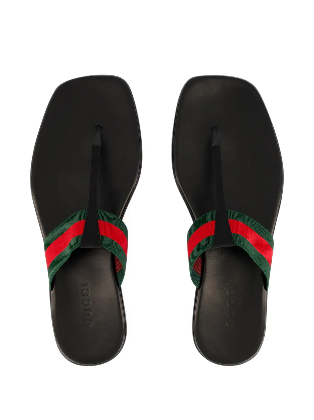 Gucci Web-stripe sandals Groen