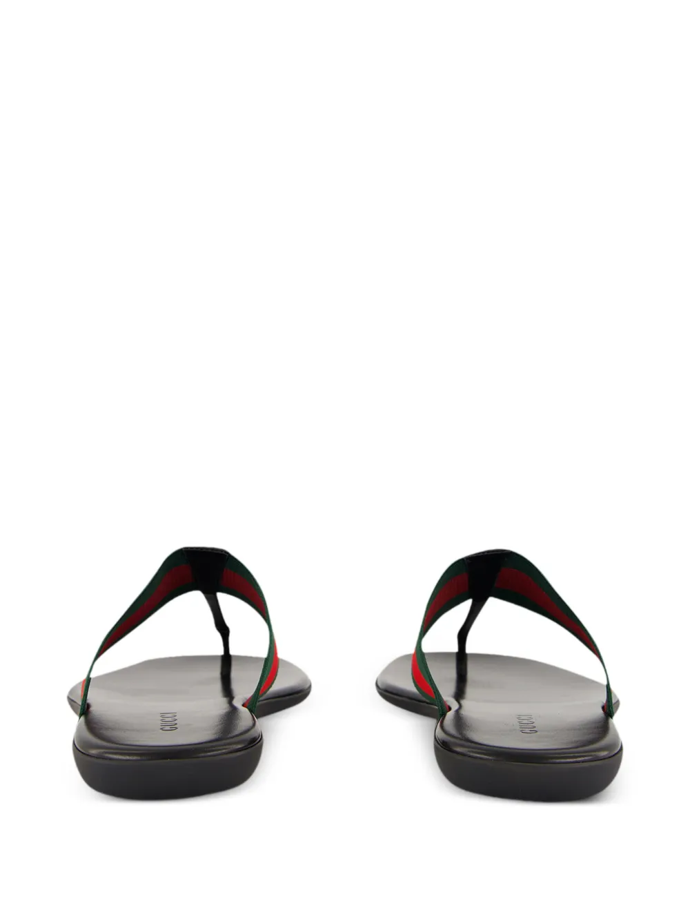Gucci Web-stripe sandals Groen