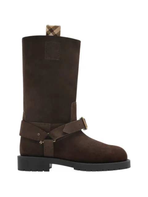 Burberry leather soft saddle low boots​