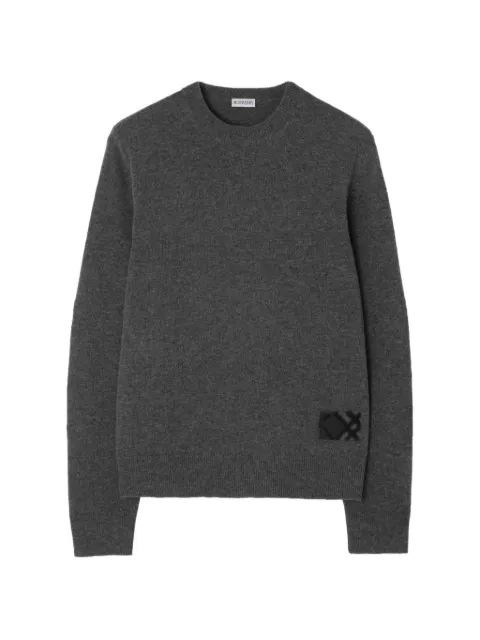Burberry 格纹贴花羊毛毛衣