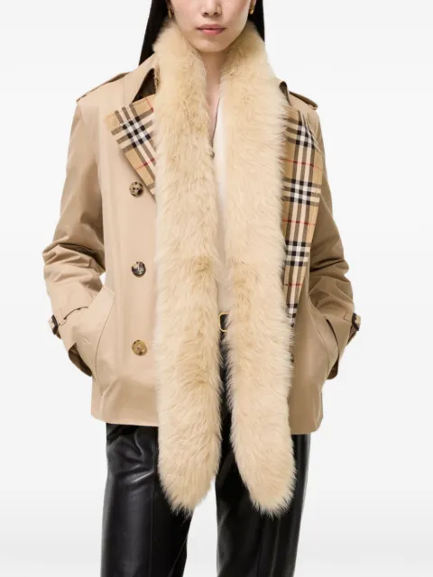 Burberry Sciarpa in pelliccia di agnello