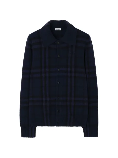 Burberry check cashmere cardigan