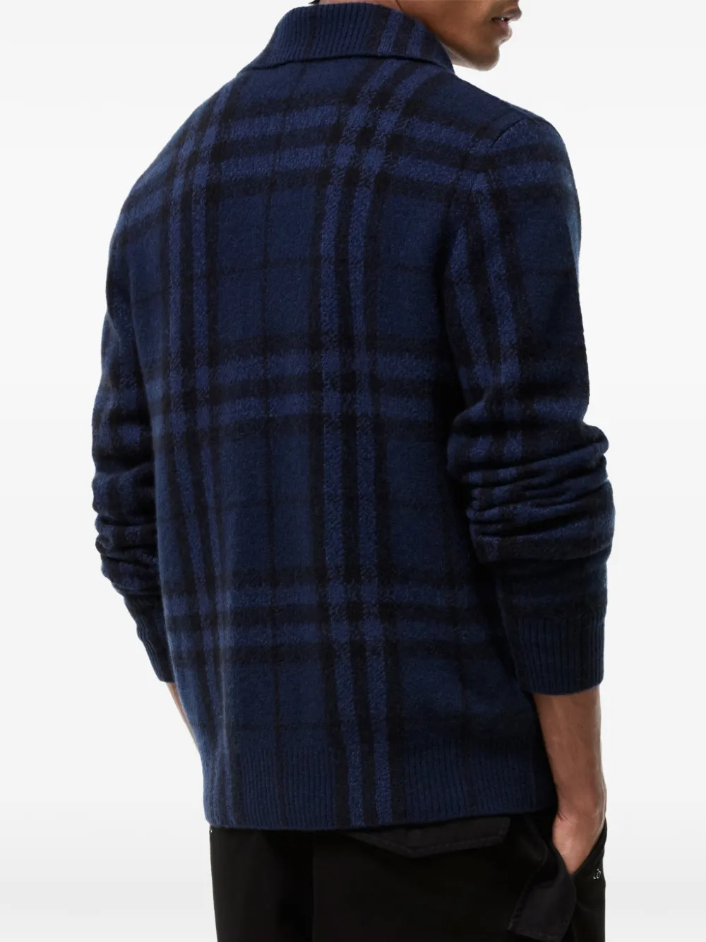 Burberry Geruit kasjmier vest Blauw