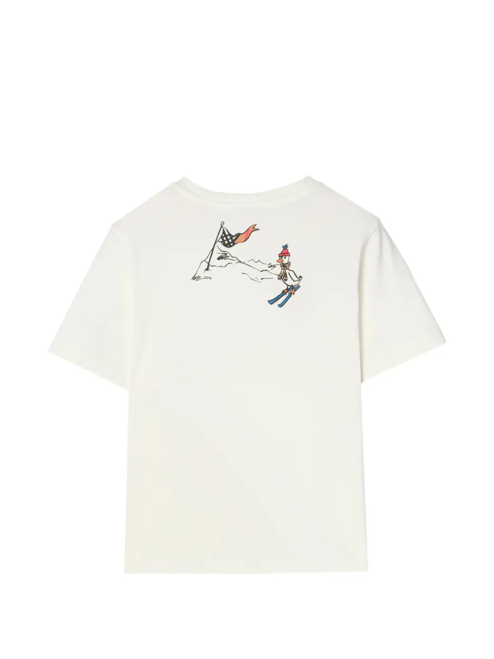 Burberry Kids Katoenen T-shirt Beige