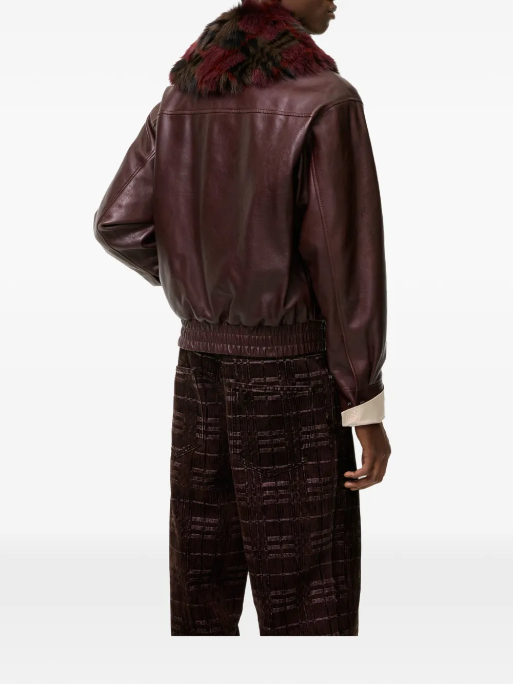 Burberry Latchford leren jack Rood