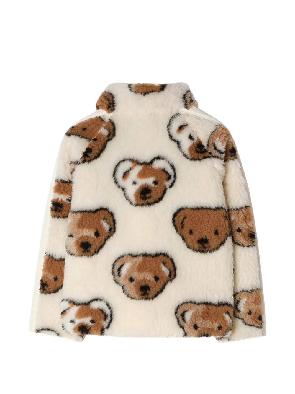 Burberry Kids Thomas Bear fleece jack Beige