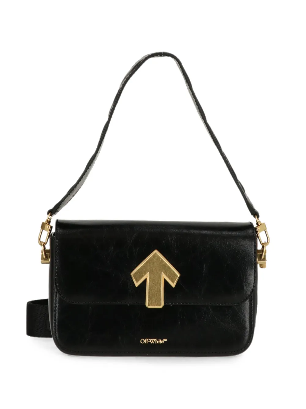 Off-White Arrow-motif logo-print shoulder bag - Nero