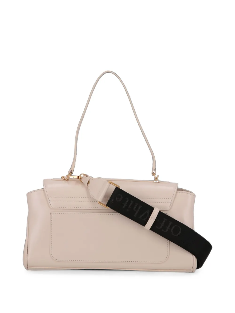 Off-White Arrows schoudertas met plakkaat Beige