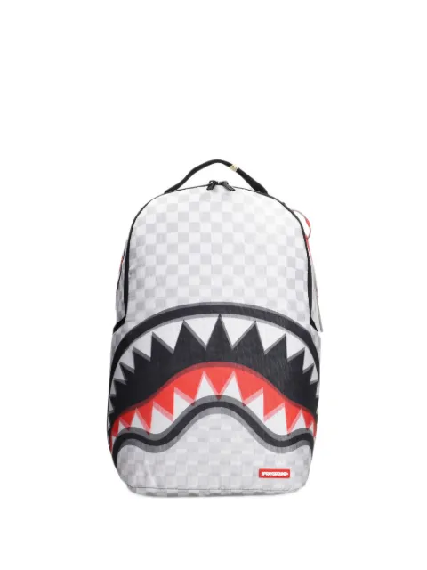 Sprayground Sharks In Paris check-pattern backpack