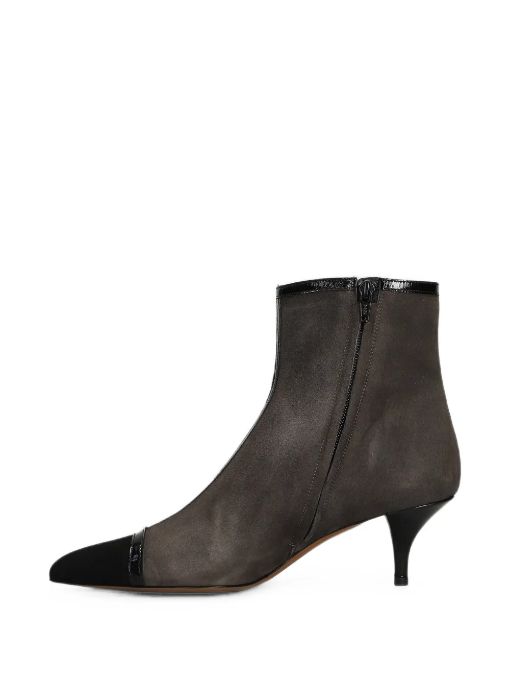 Roberto Festa Serelit patent-trim suede ankle boots Paars