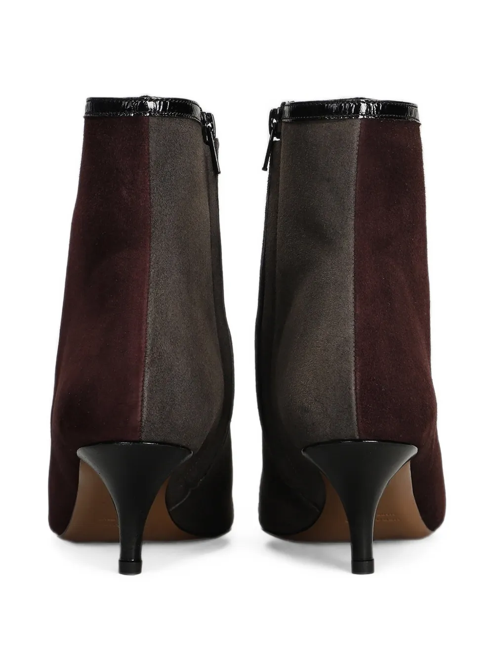 Roberto Festa Serelit patent-trim suede ankle boots Paars
