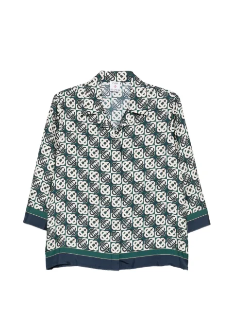 Casablanca pyjama-chemise à motif monogrammé