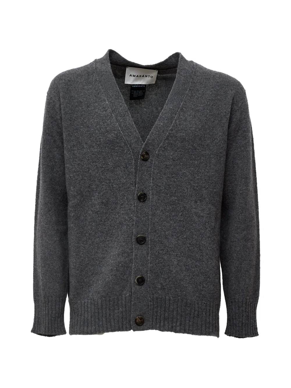 Amaranto Distressed Cardigan In Grey